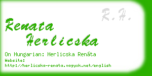 renata herlicska business card