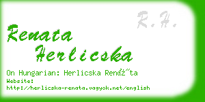 renata herlicska business card